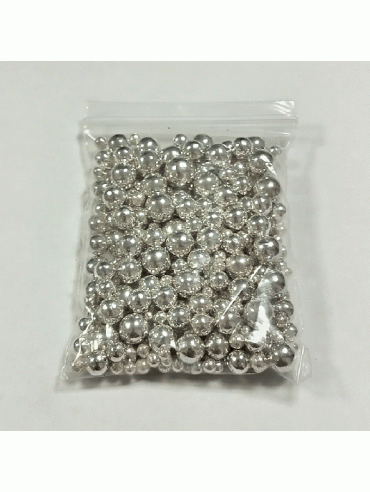Dekorativne perle 50g srebro